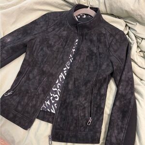 Desigual Charcoal Patterned Bomber Jacket XS